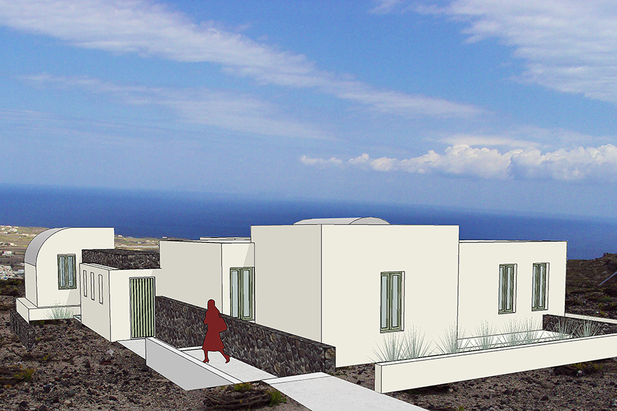 Single Family House in Santorini