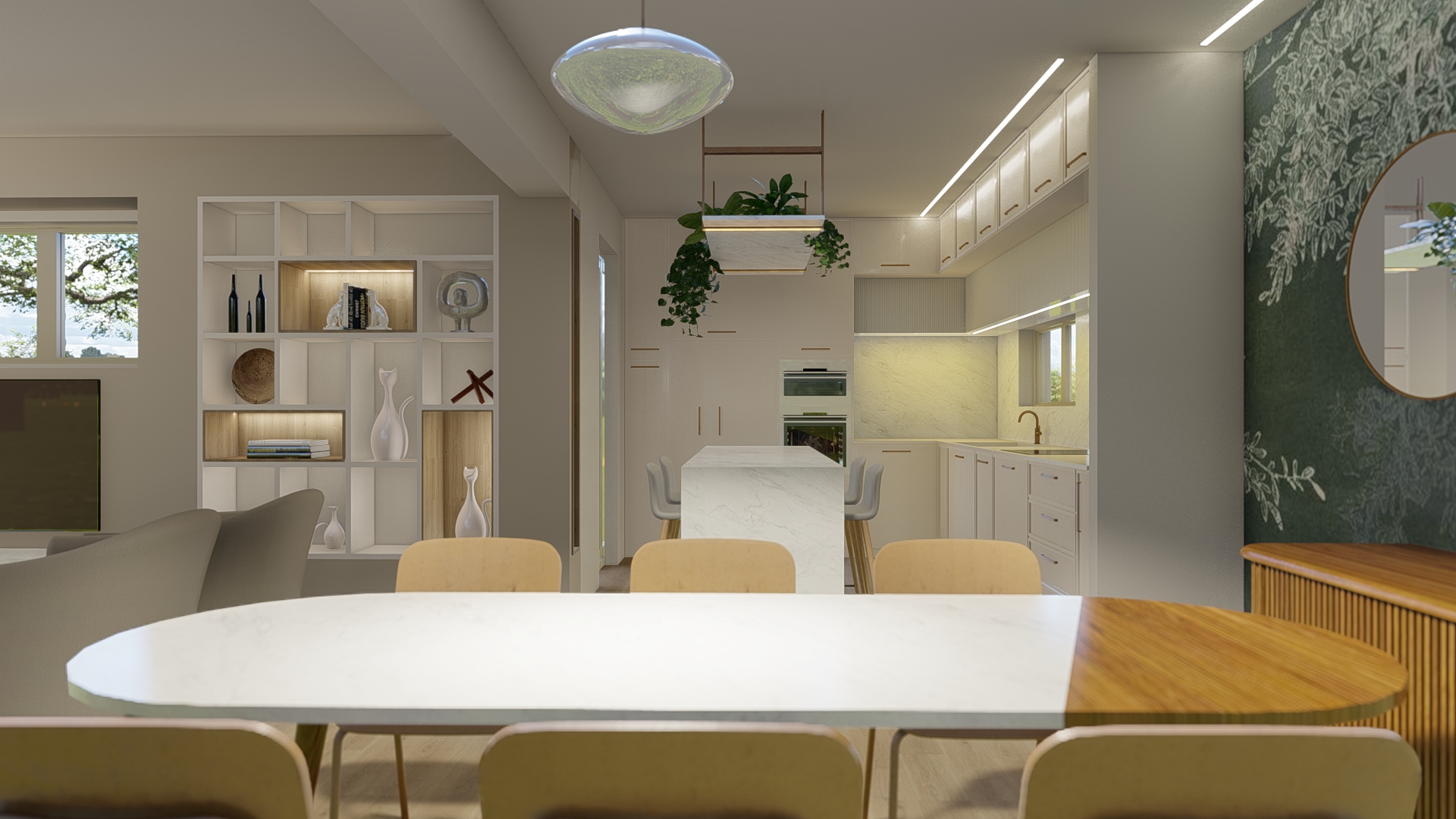 INTERIOR DESIGN OF A DETACHED HOUSE